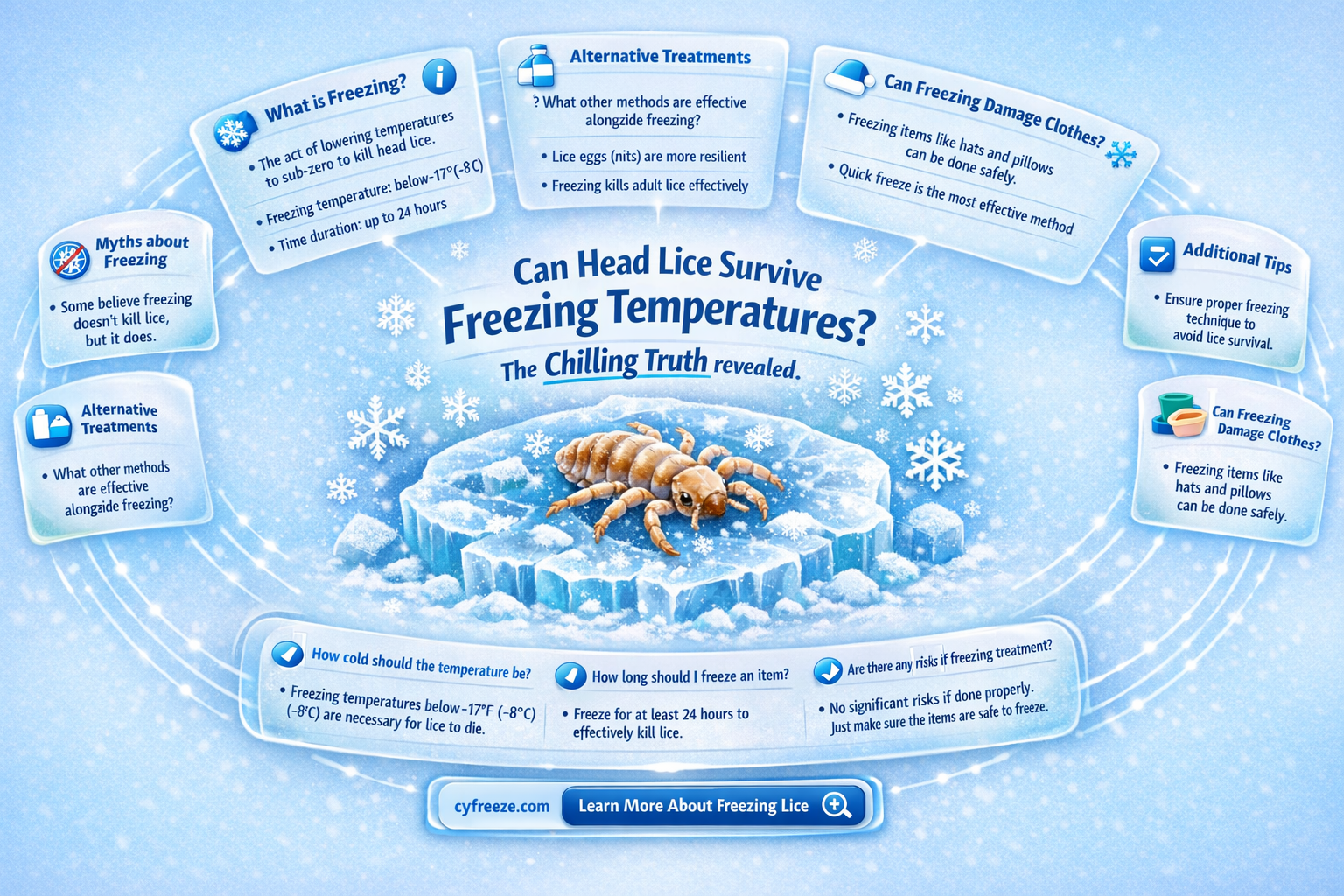 can head lice survive freezing temperatures