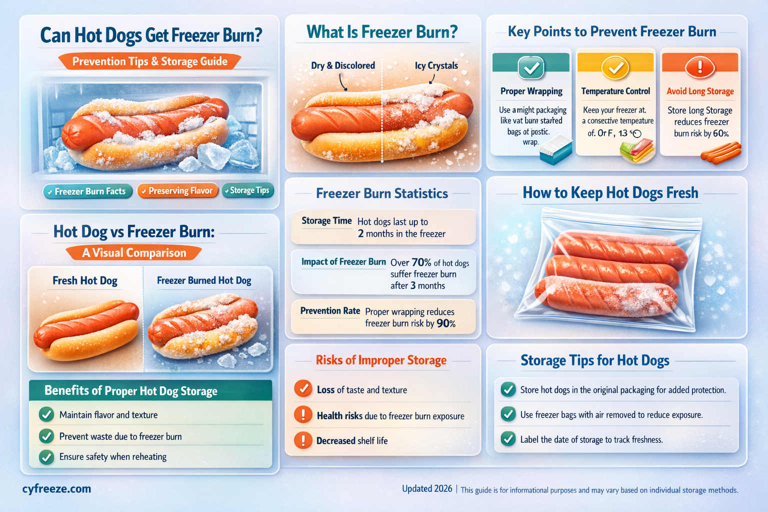 can hot dogs get freezer burn