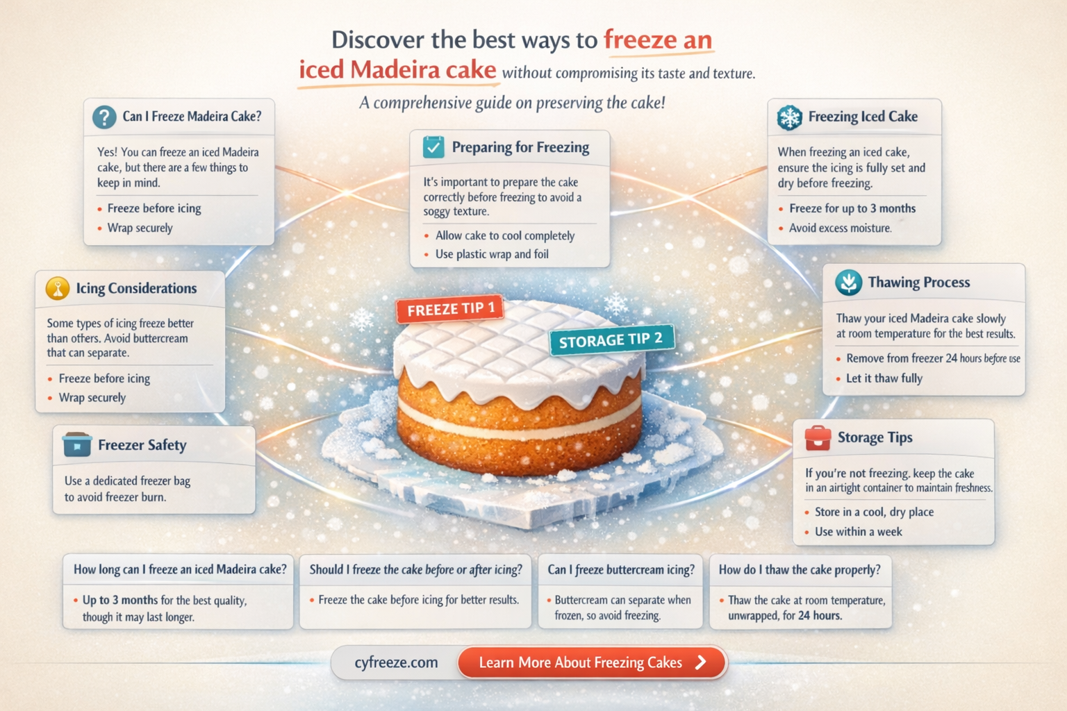 can i freeze an iced madeira cake