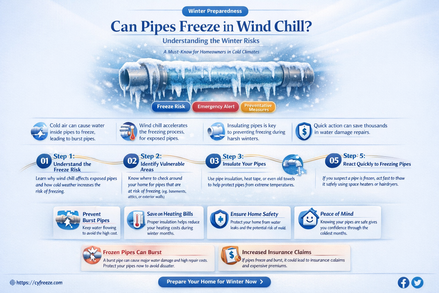 can pipes freeze with wind chill temperature