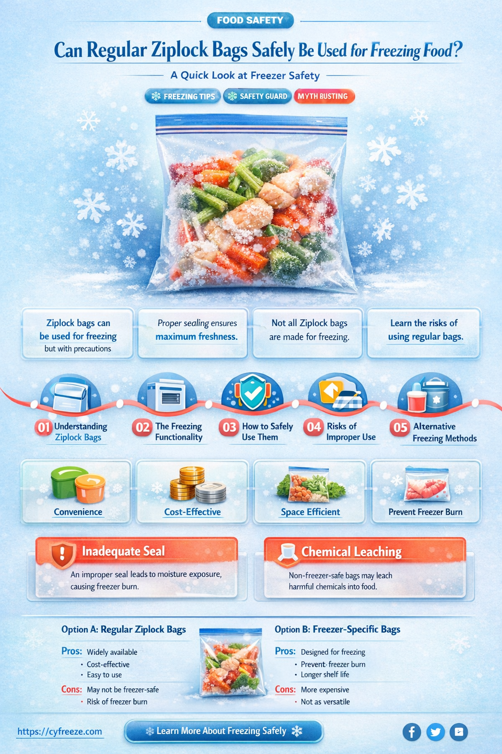 can i use regular ziplock to freeze
