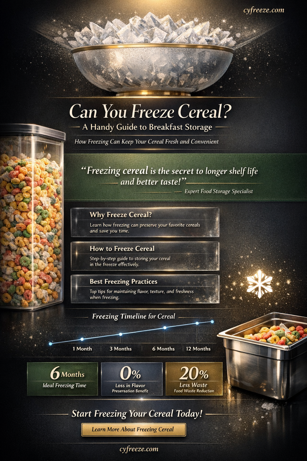 can ceral be put in the freezer