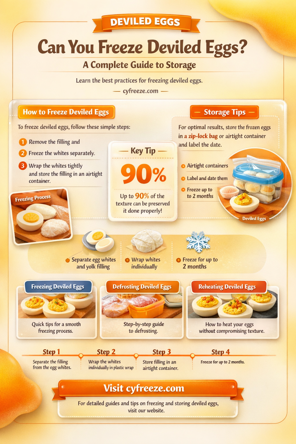 can i freeze deviled eggs