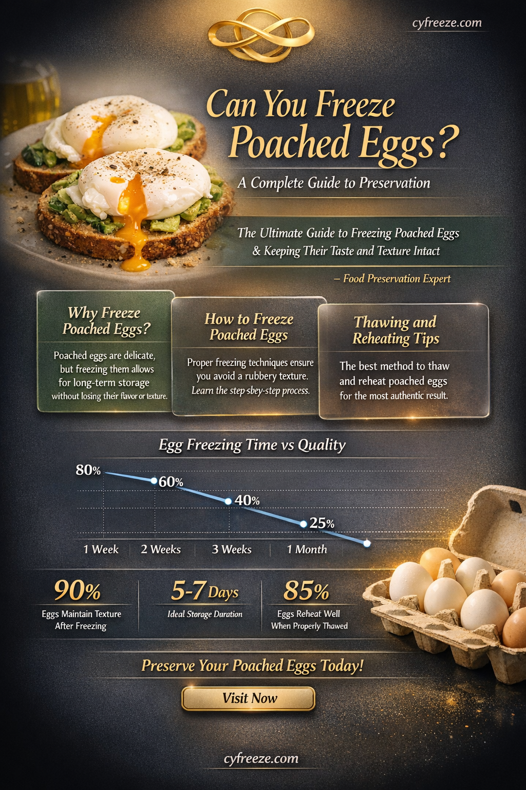 can freeze poached eggs