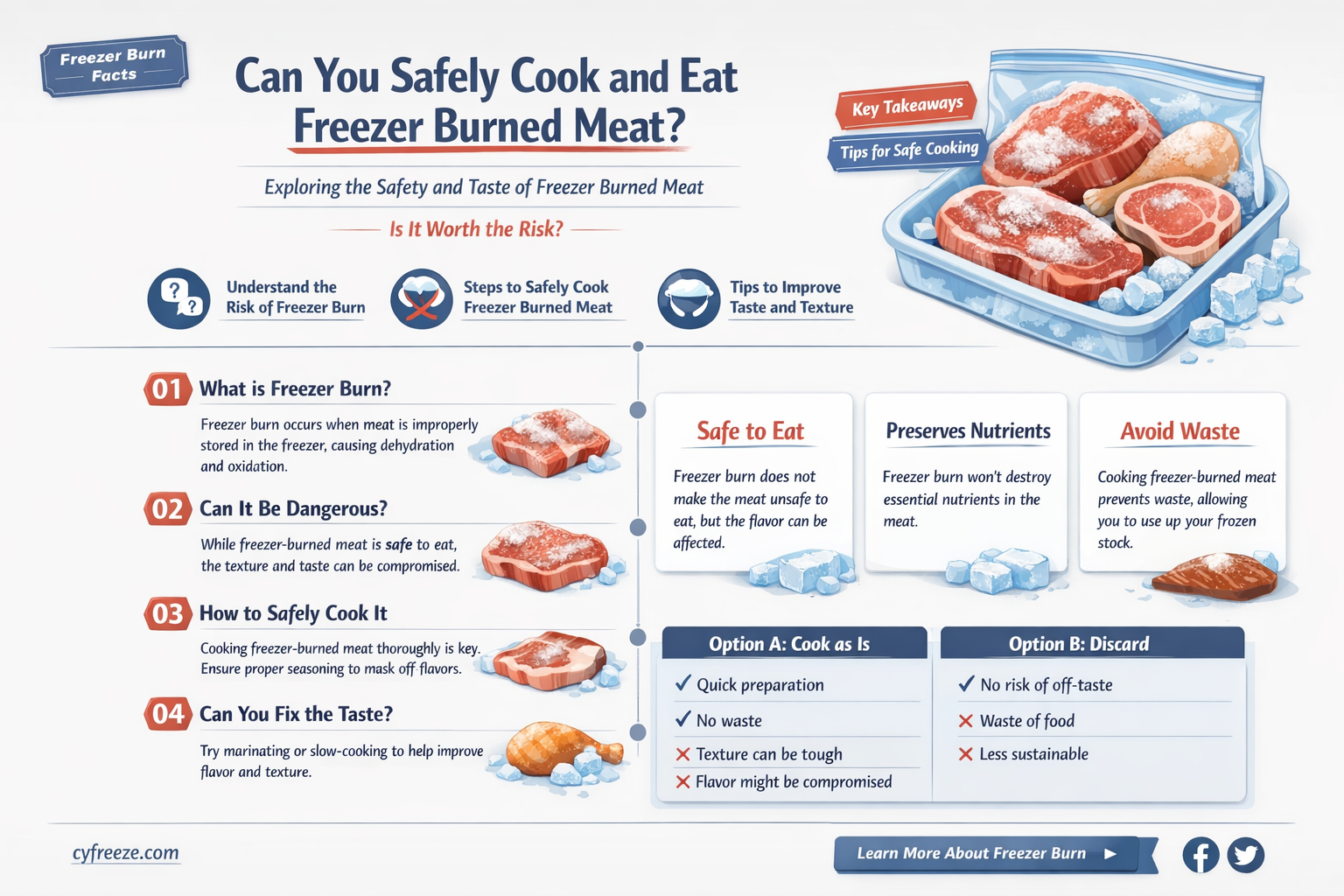 can freezer burned meat be used