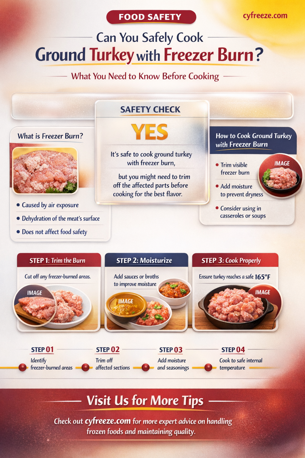 can i use ground turkey with freezer burn
