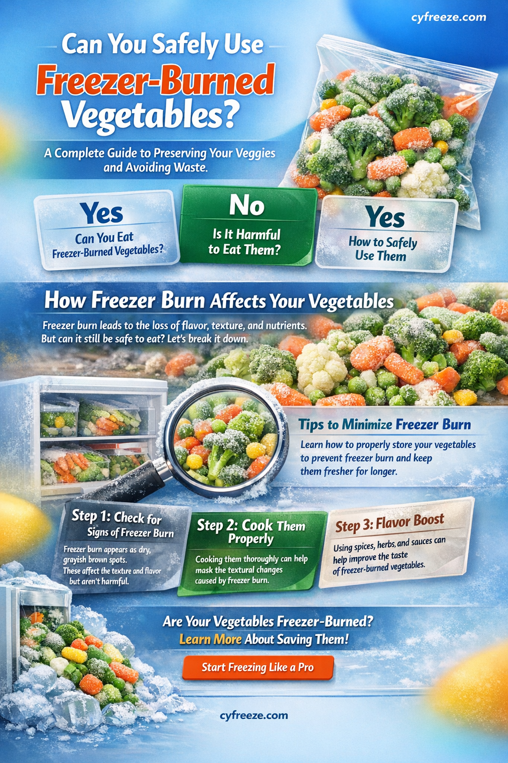 can i use freezer burned veggies