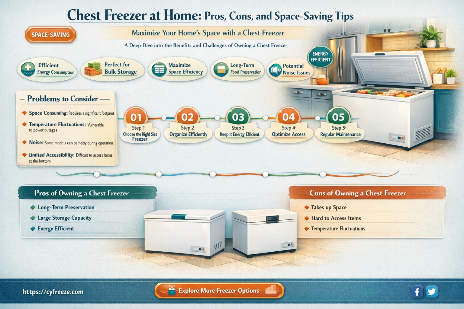 can i put a chest freezer in the house