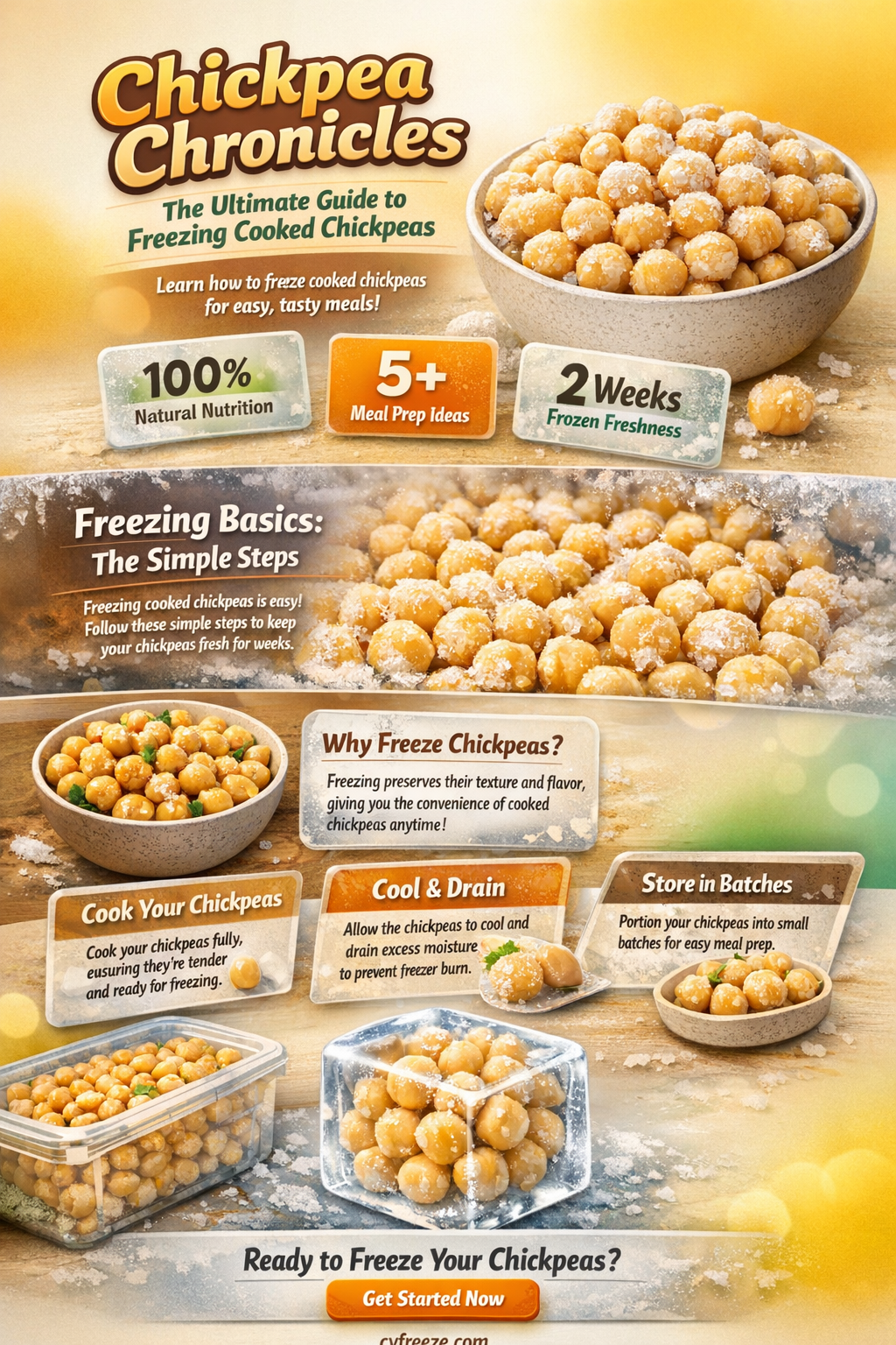 can i freeze cooked chickpeas
