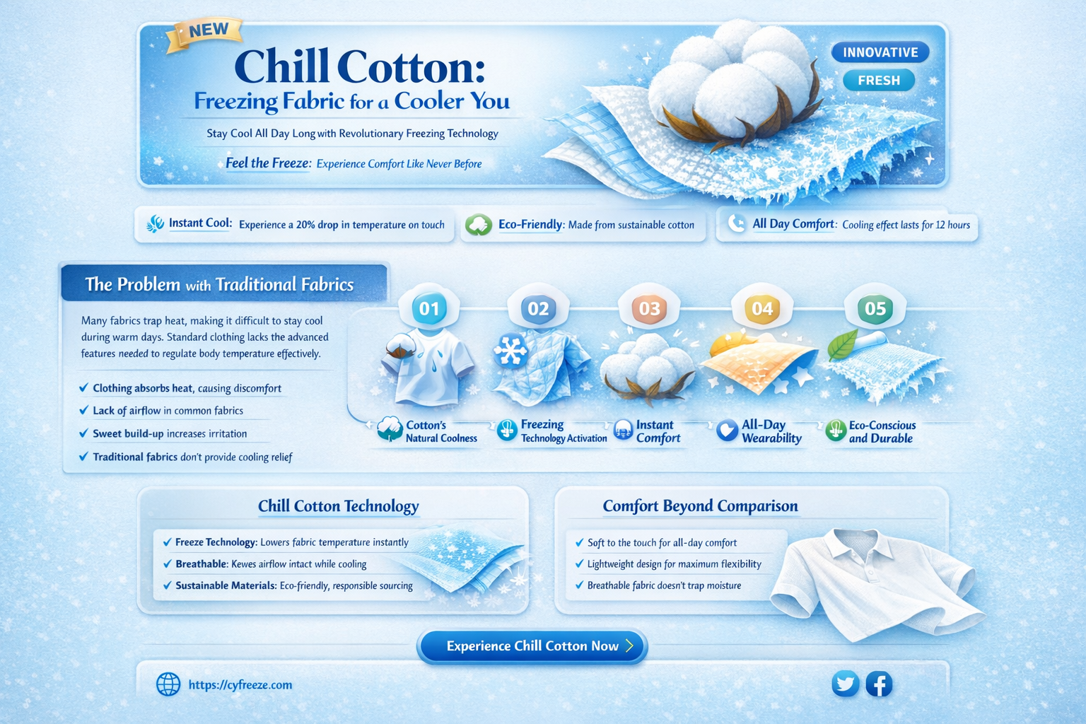 can i put a cotton in the freezer to cool