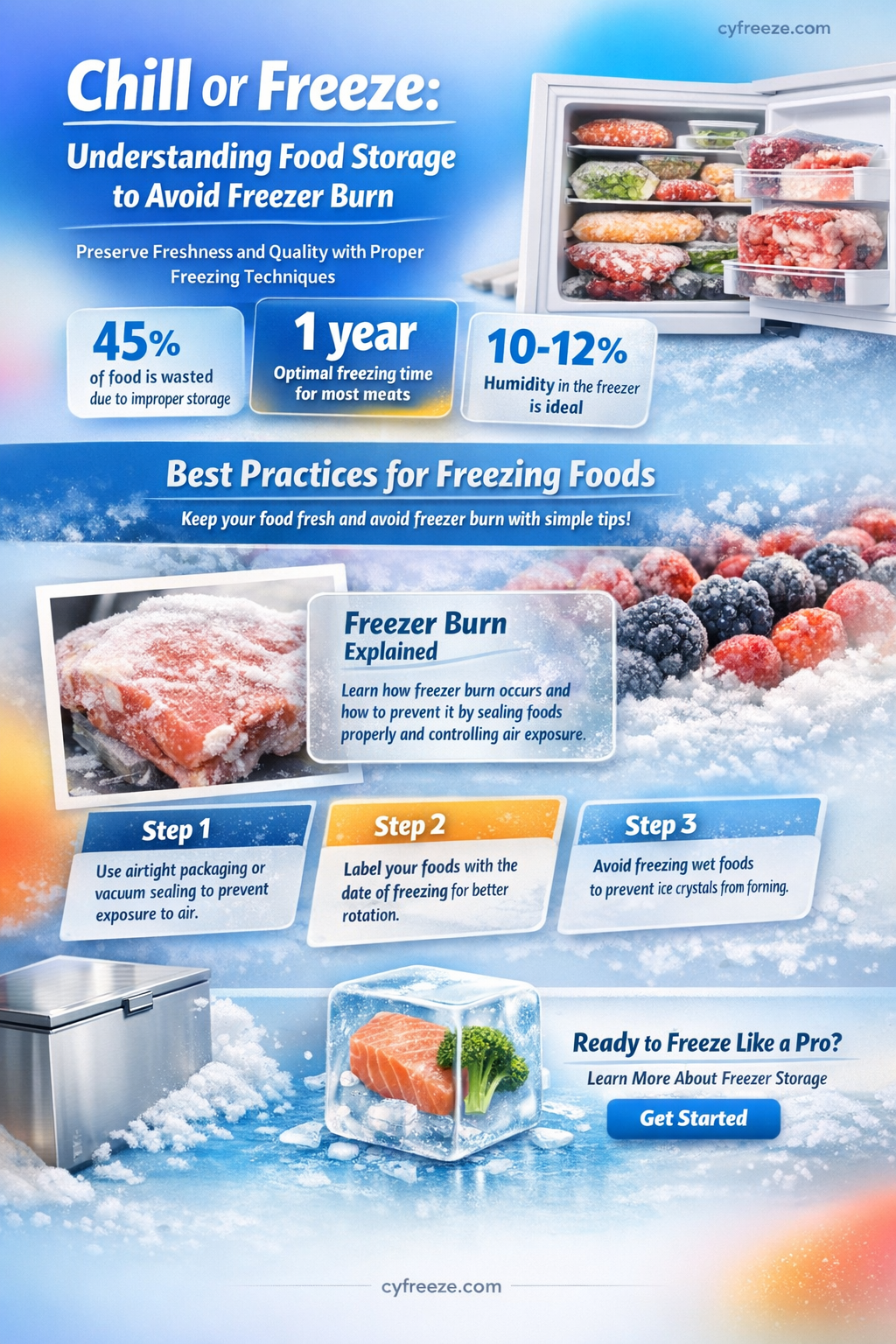 can food get freezer burn in the fridge