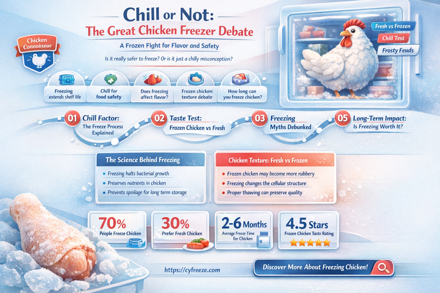 can chicken rest in the freezer