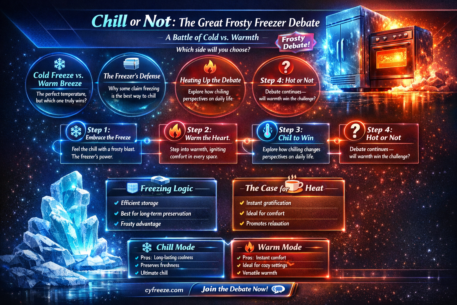 can i put a frosty in the freezer