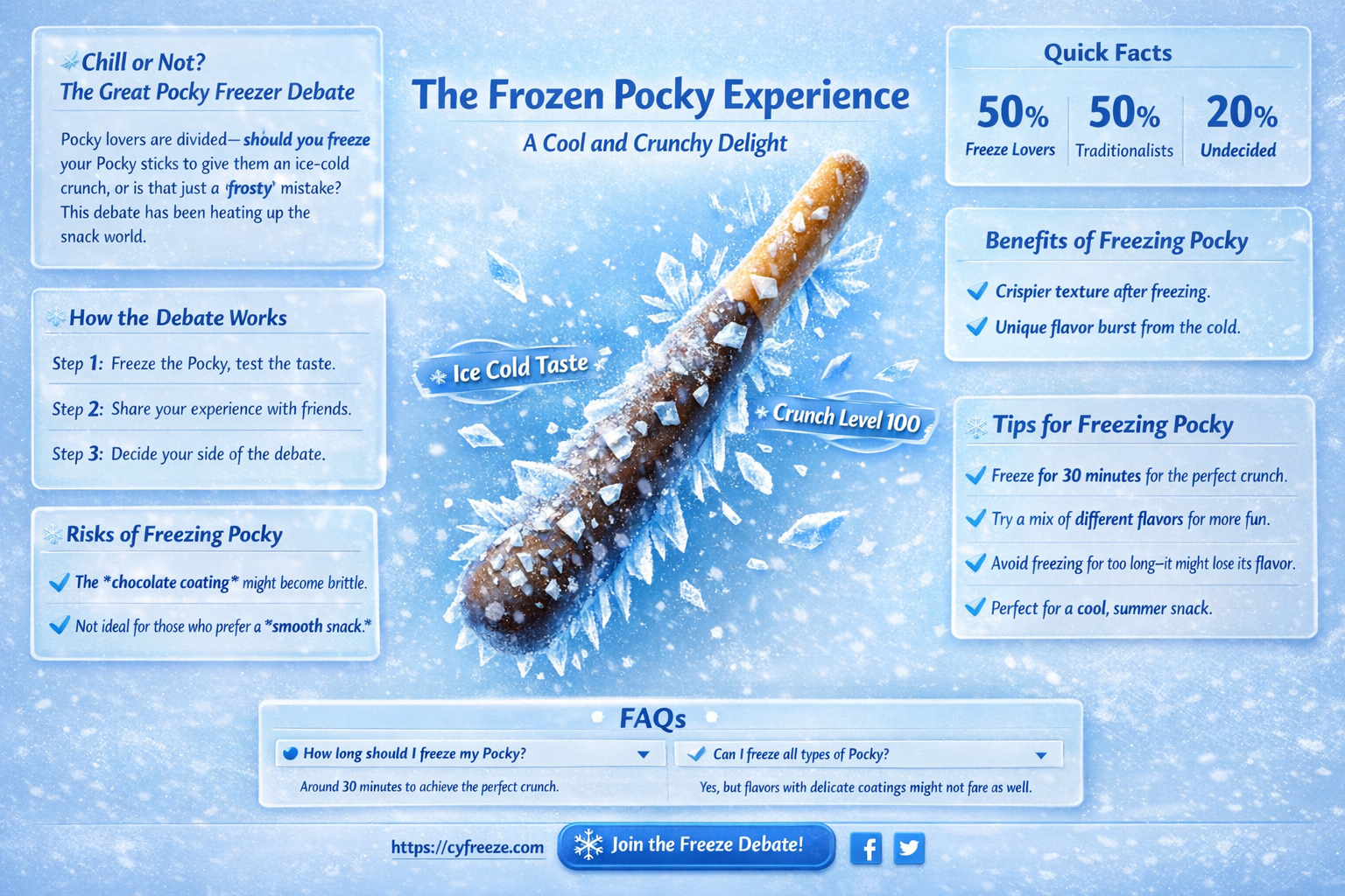 are you supposed to put pocky in the freezer