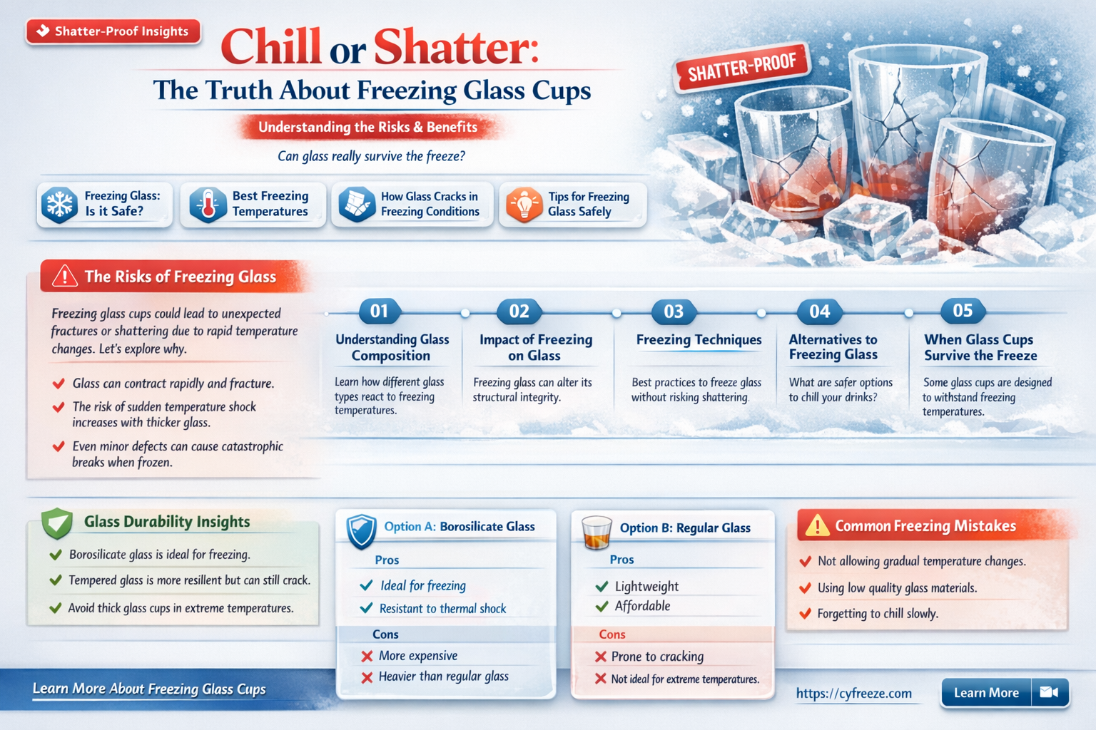 can i put a glass cup in the freezer