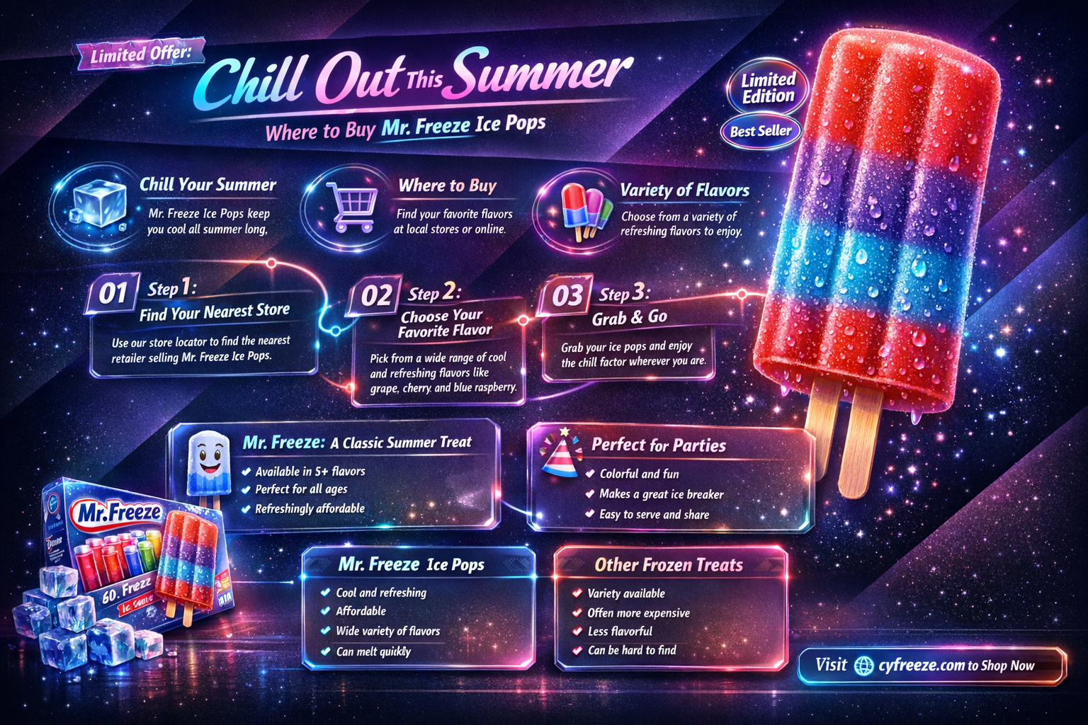 can buy mr freeze ice pops