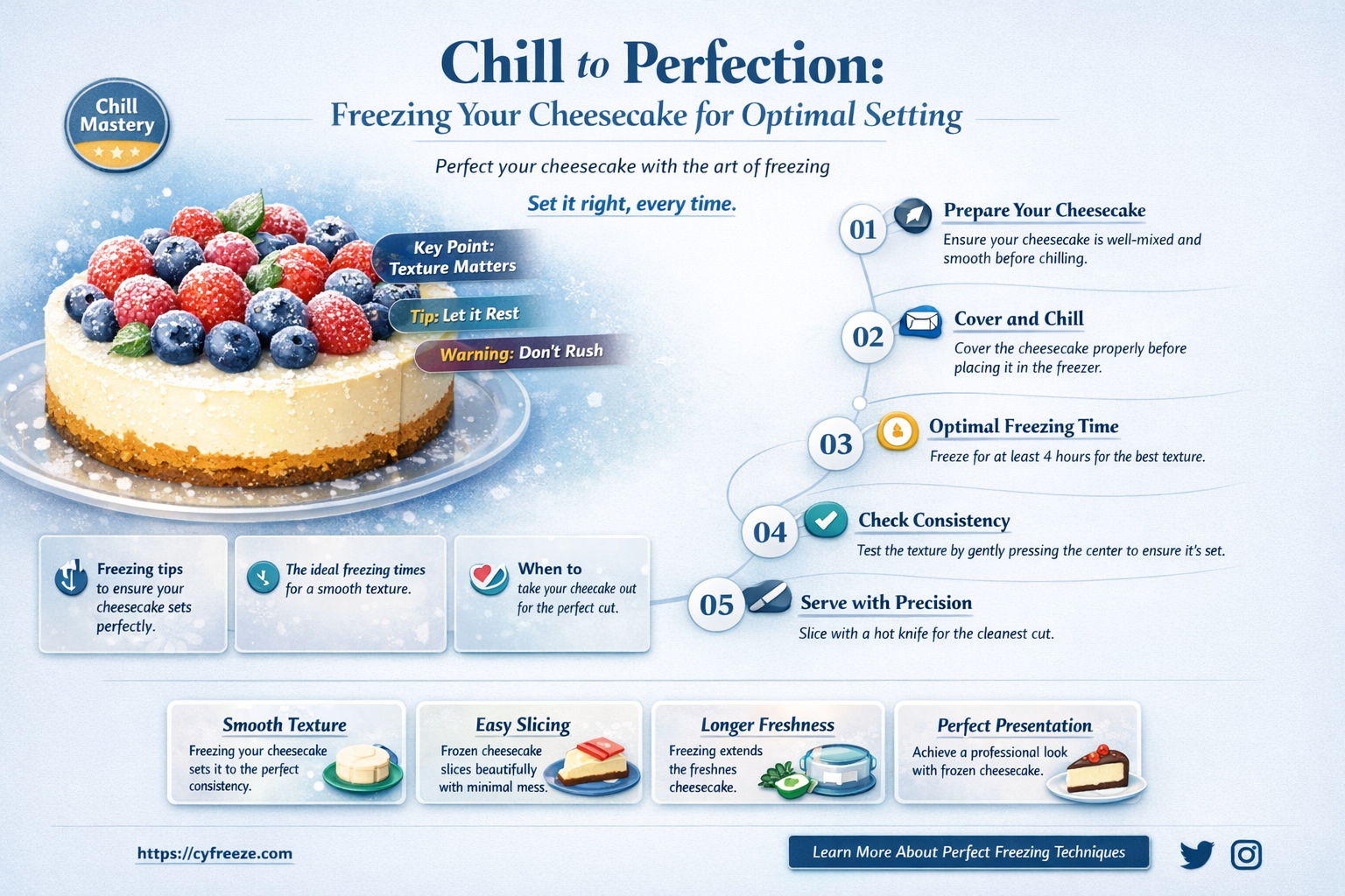 can i freeze my cheesecake to make it set