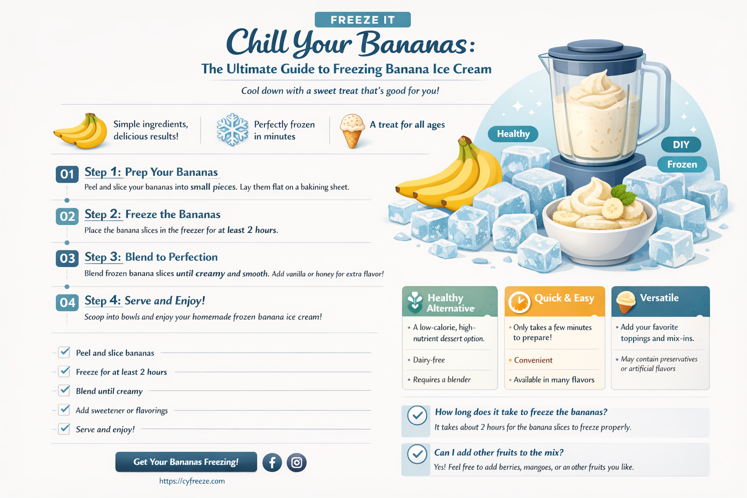 can i freeze banana ice cream