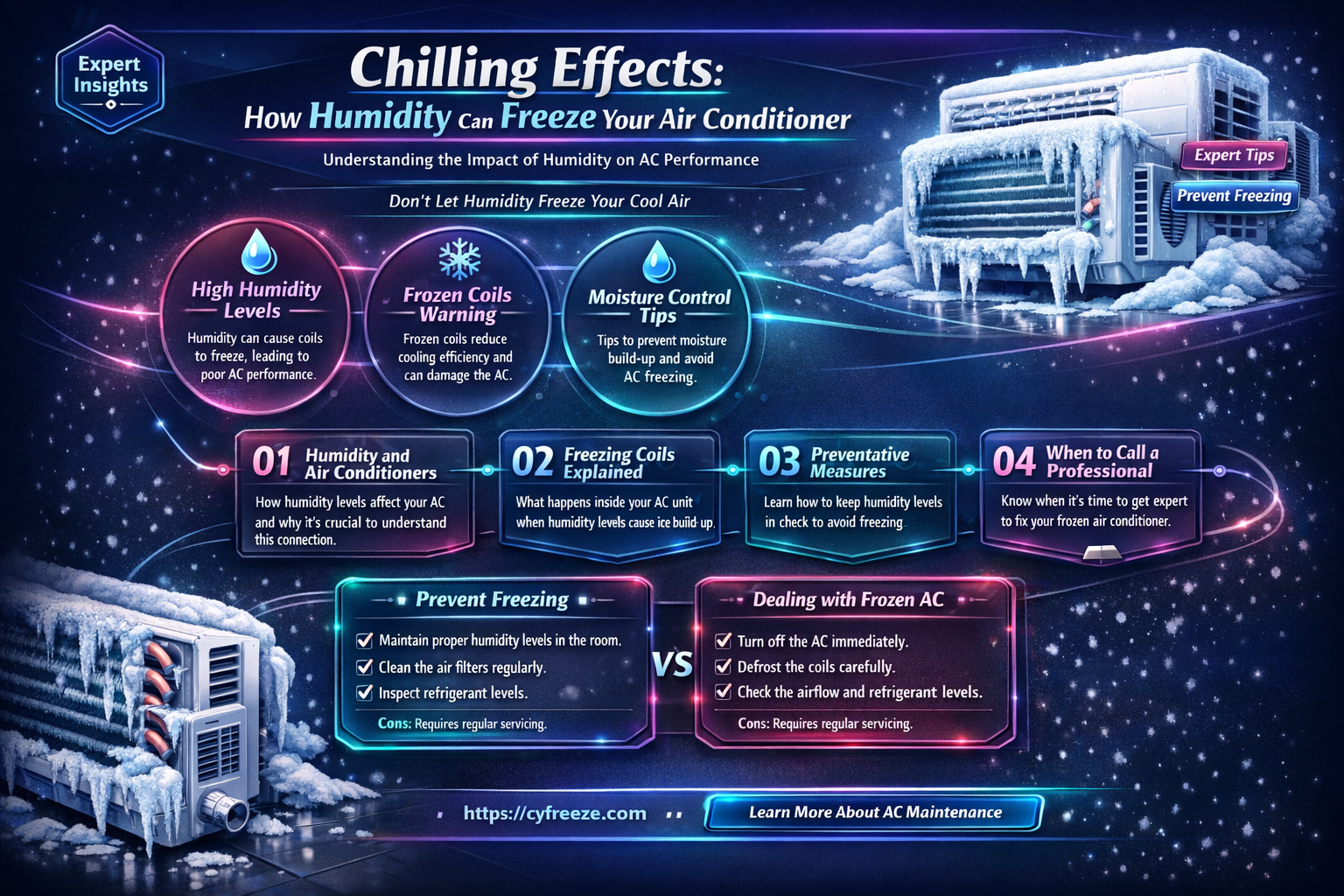 can humidity make air conditioner freeze up