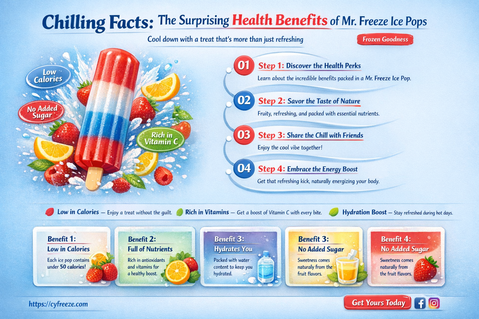 are mr freeze ice pops healthy