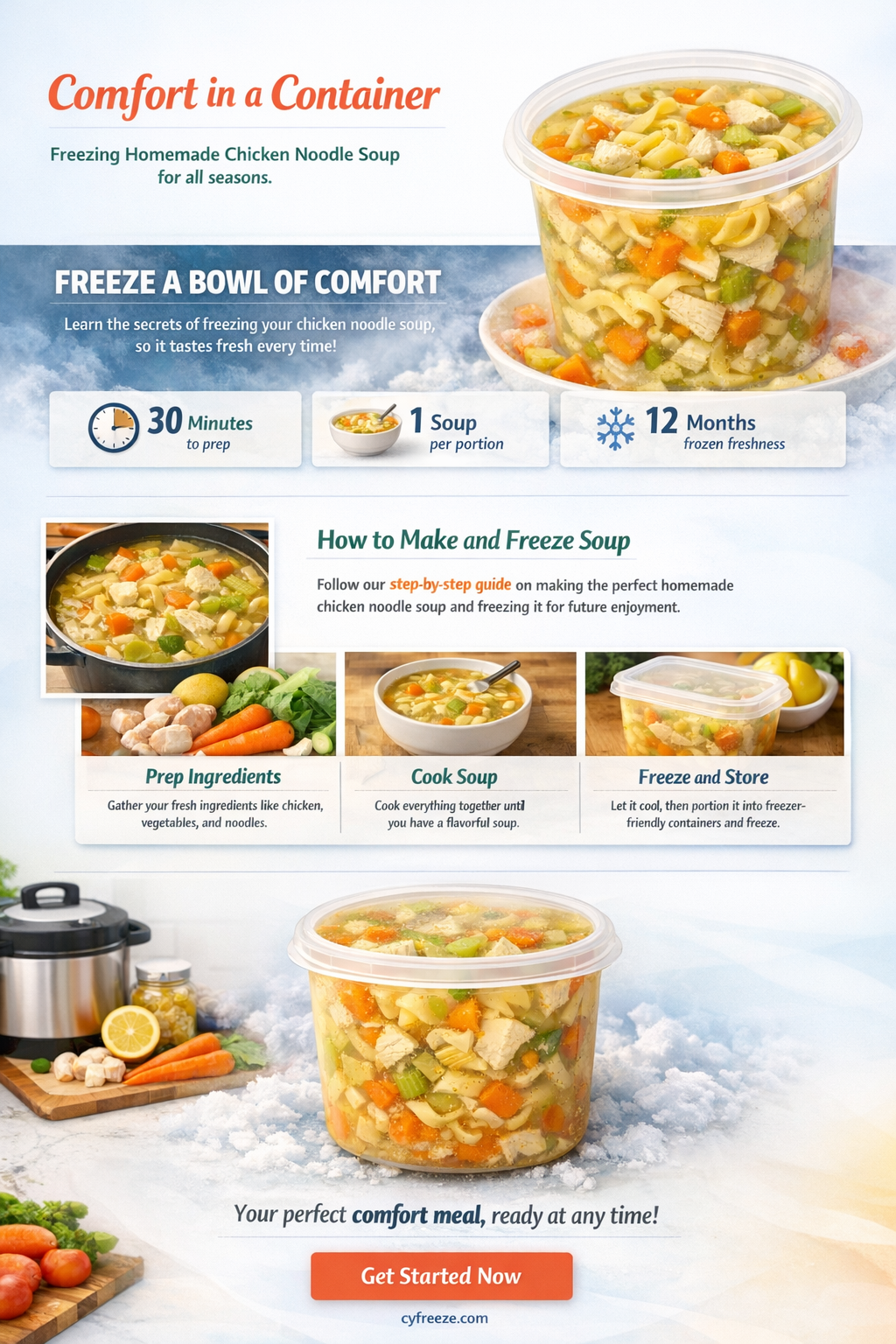 can i freeze homemade chicken noodle soup
