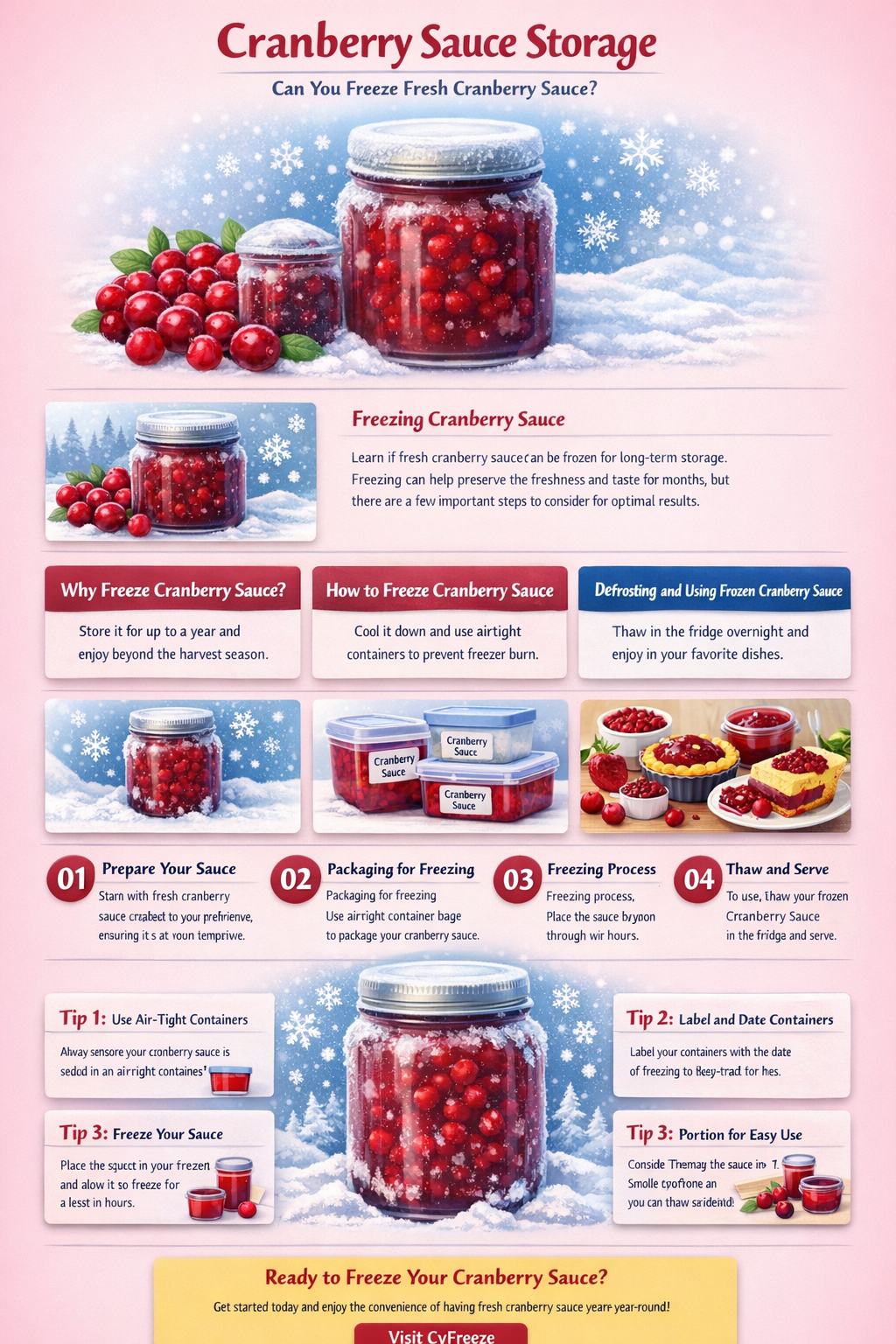 can i freeze fresh cranberry sauce