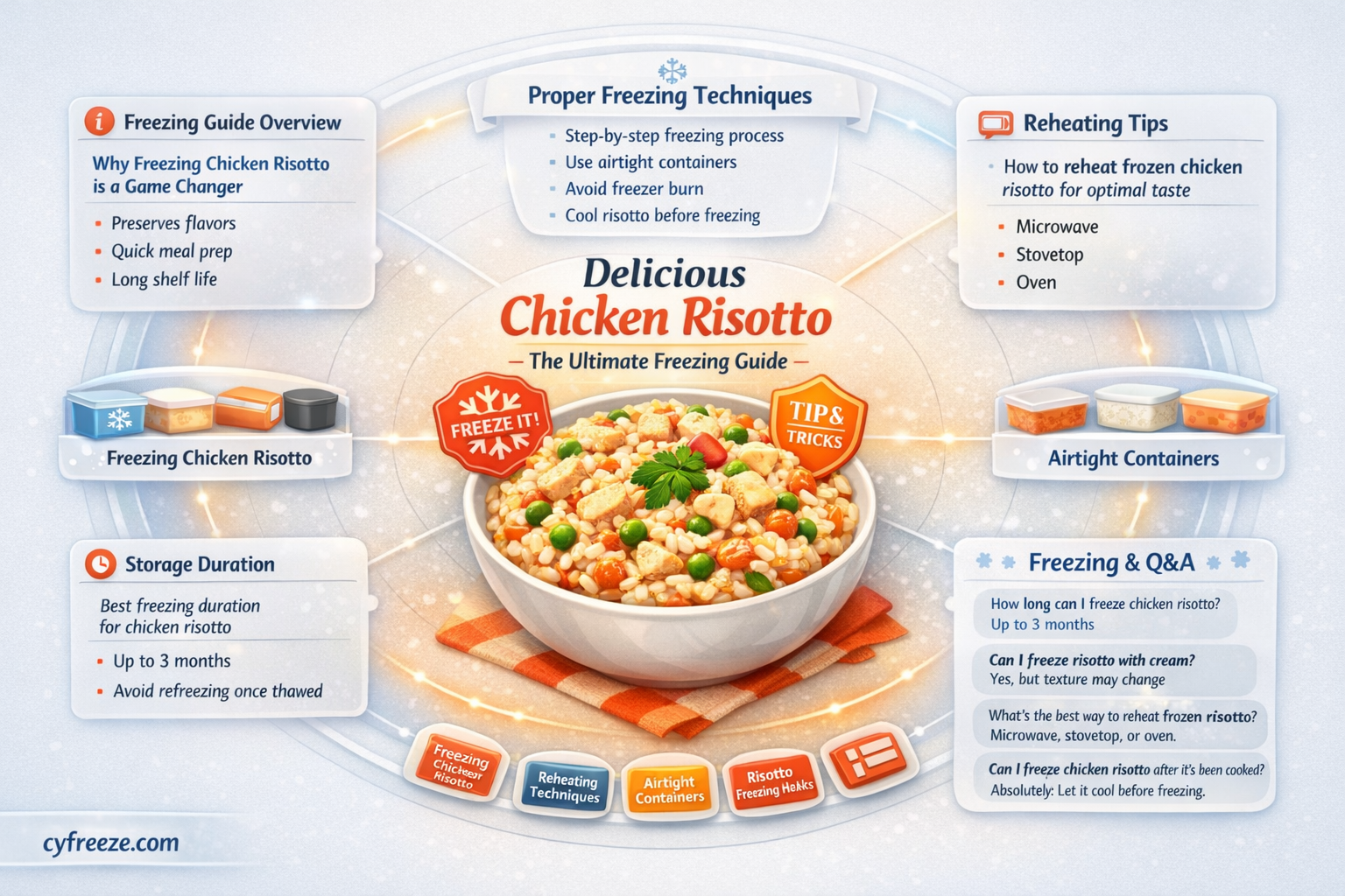 can i freeze chicken risotto