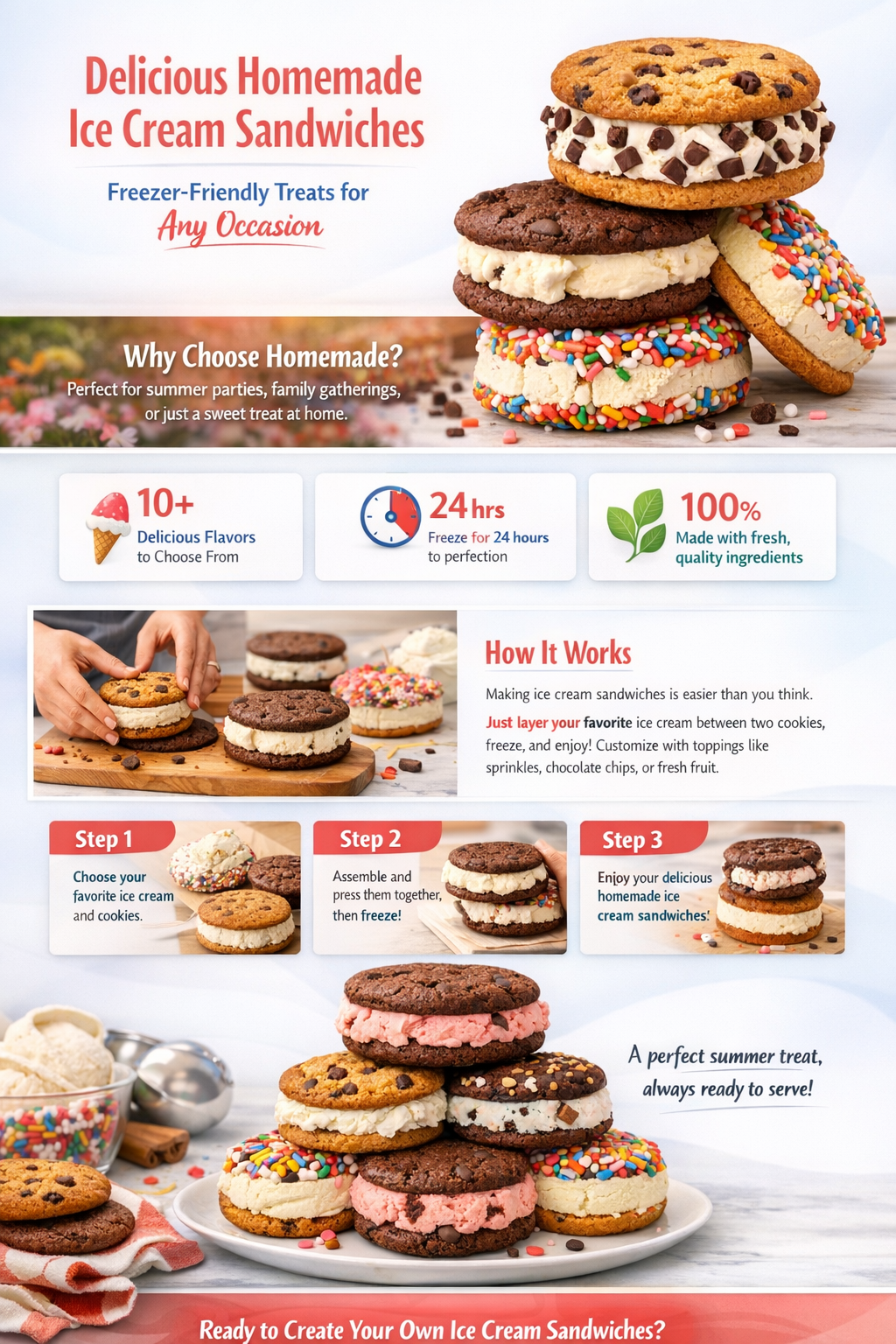 can i freeze homemade ice cream sandwiches