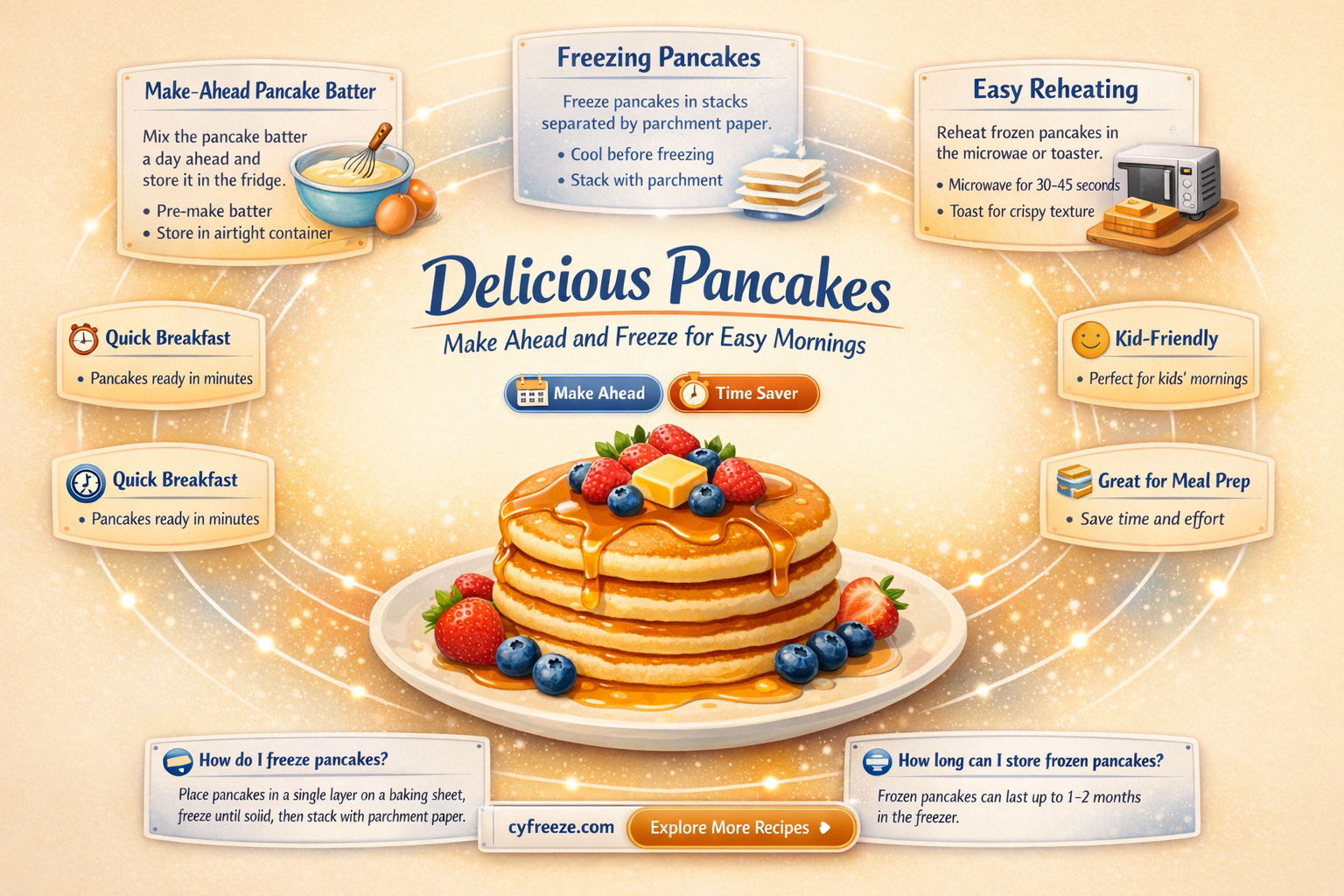 can i make and freeze pancakes