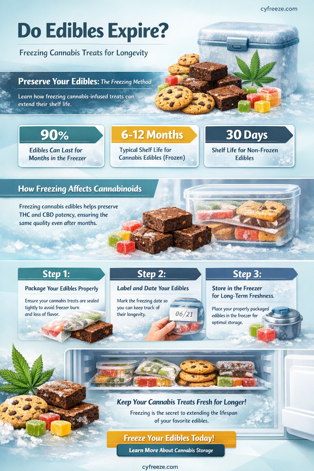 can edibles get old if you freeze them
