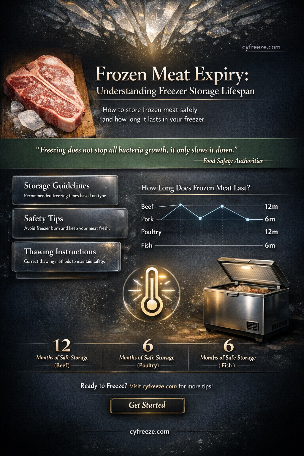 can meat get old in the freezer