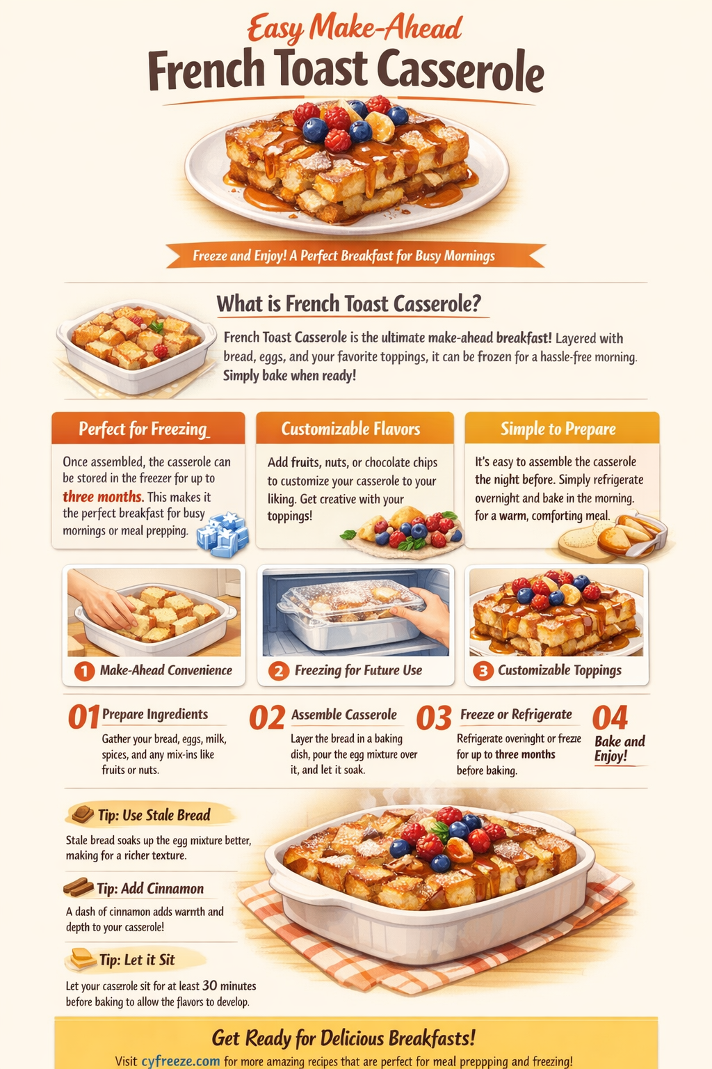 can i freeze make ahead french toast casserole