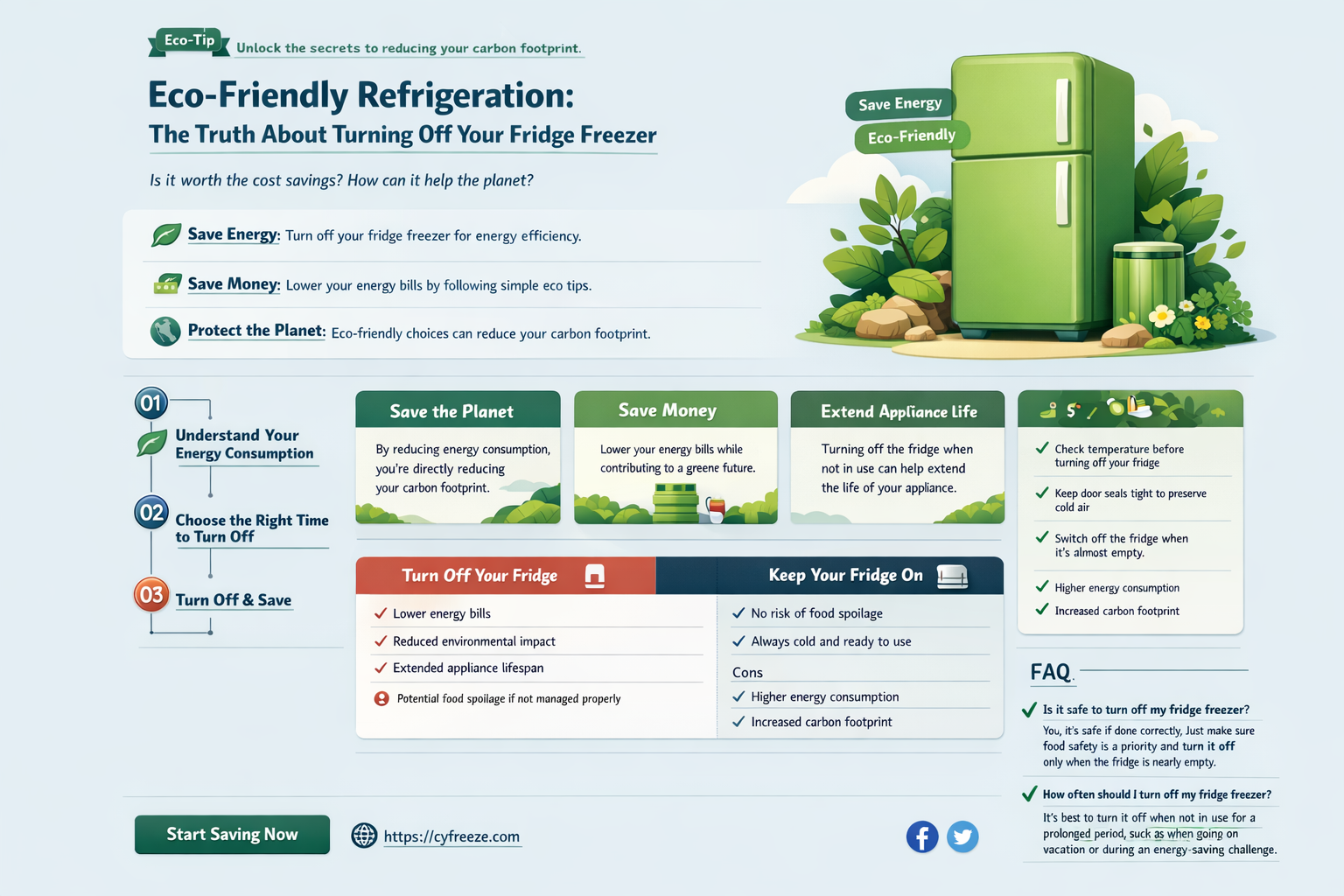 can i turn my fridge freezer off