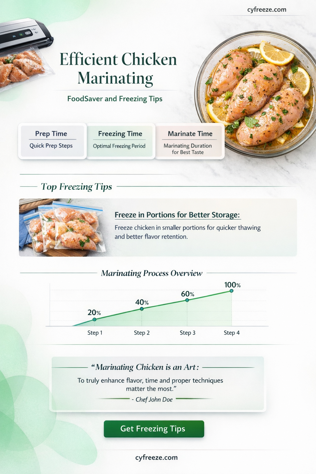can i marinate chicken in a foodsaver then freeze