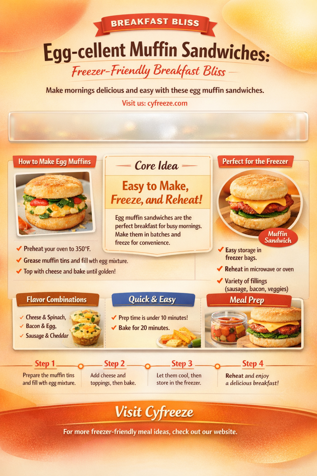 can i make egg sandwiches on english muffin and freeze