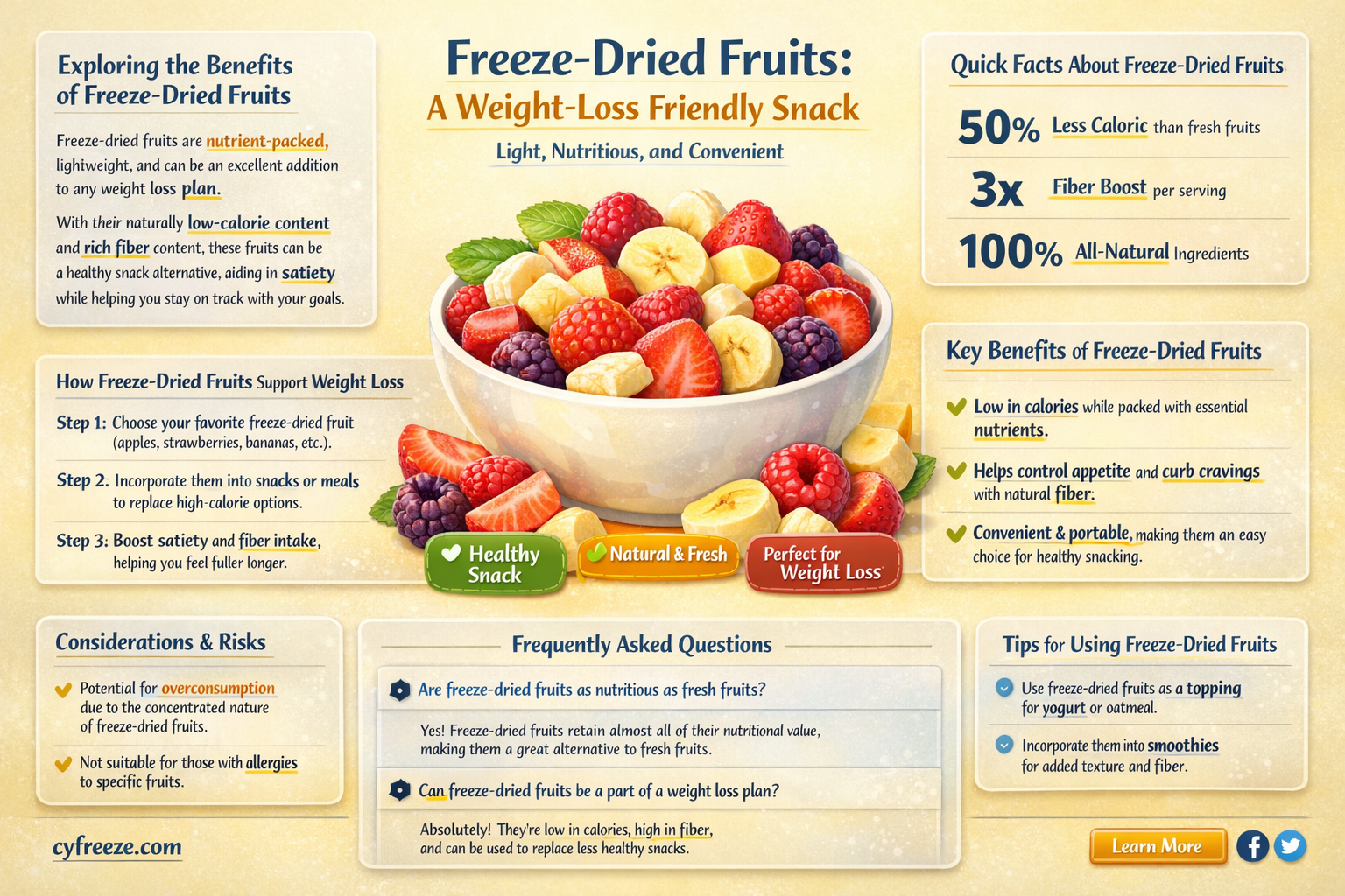 are freeze-dried fruits good for weight loss