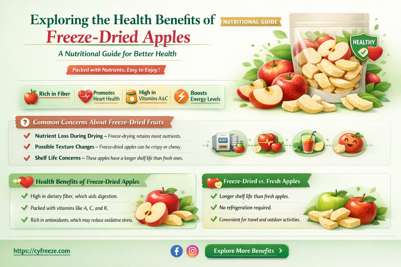 are freeze dried apples healthy
