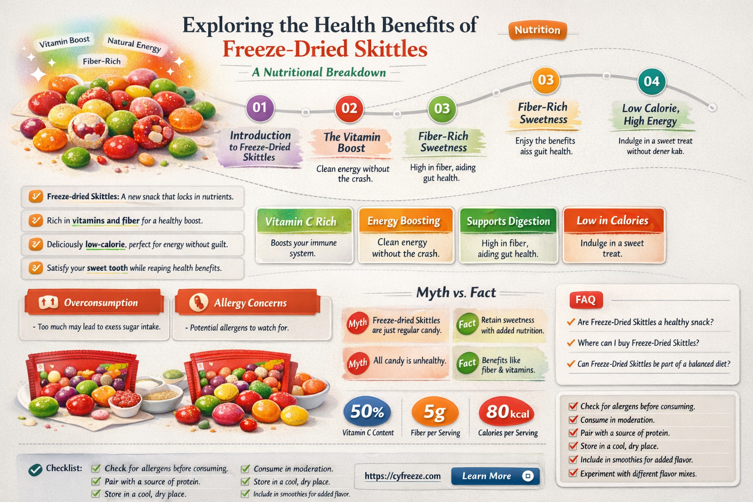are freeze dried skittles healthier