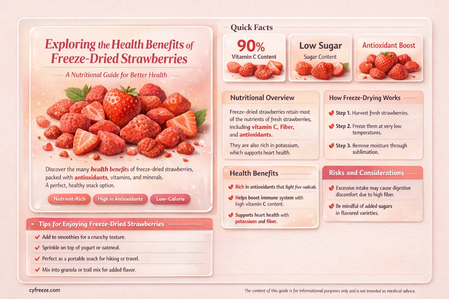 are freeze dried strawberries healthy