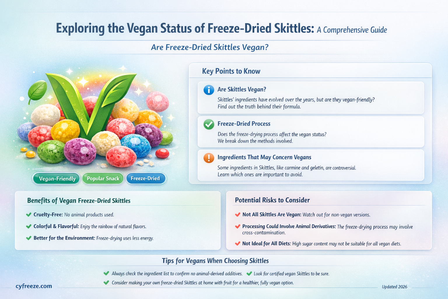 are freeze dried skittles vegan