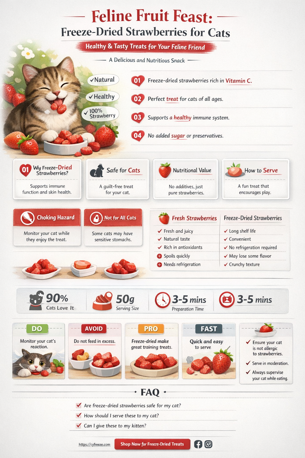 can cats eat freeze dried strawberries