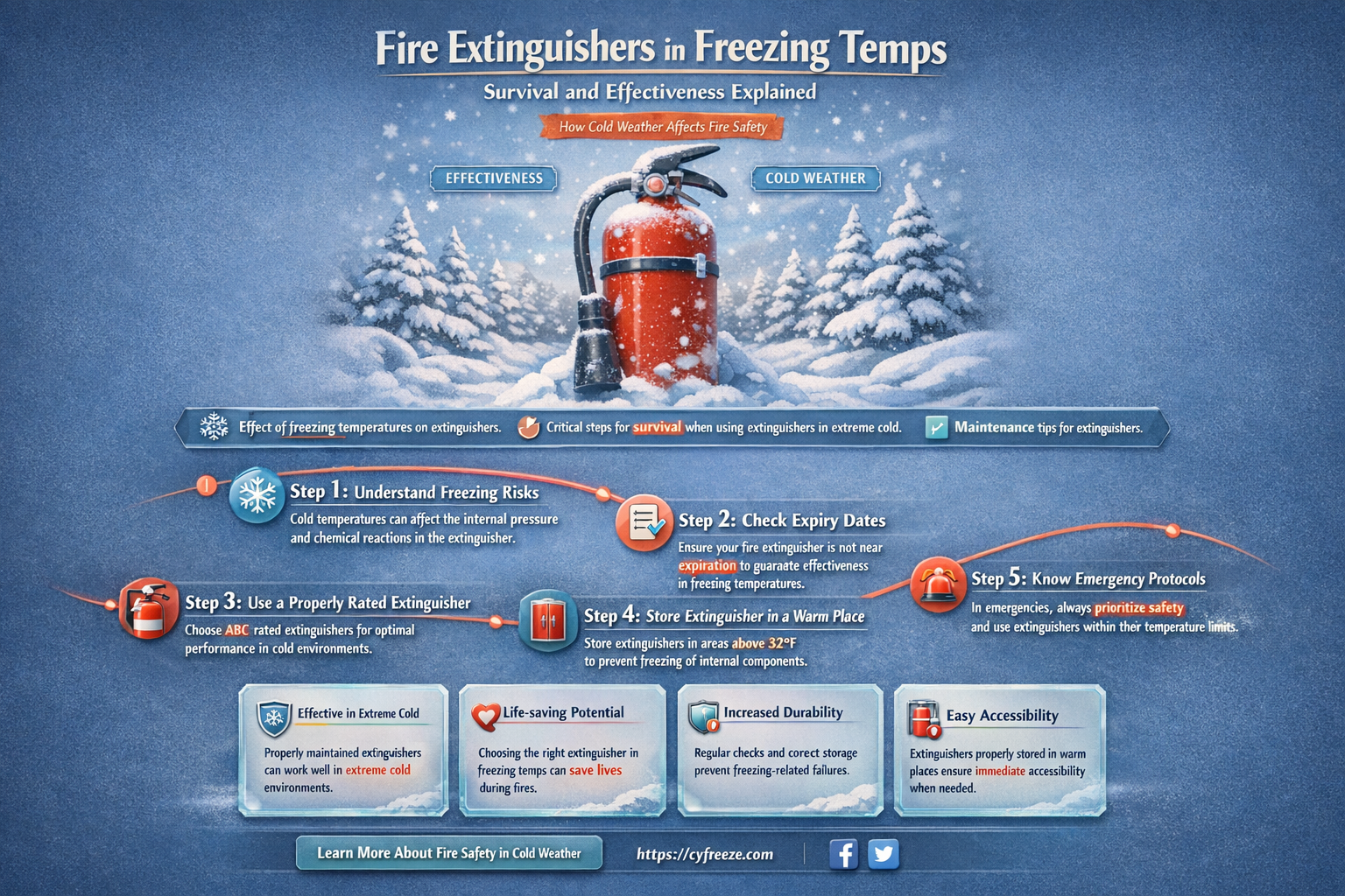 can fire extinguisher survive freezing temperatures