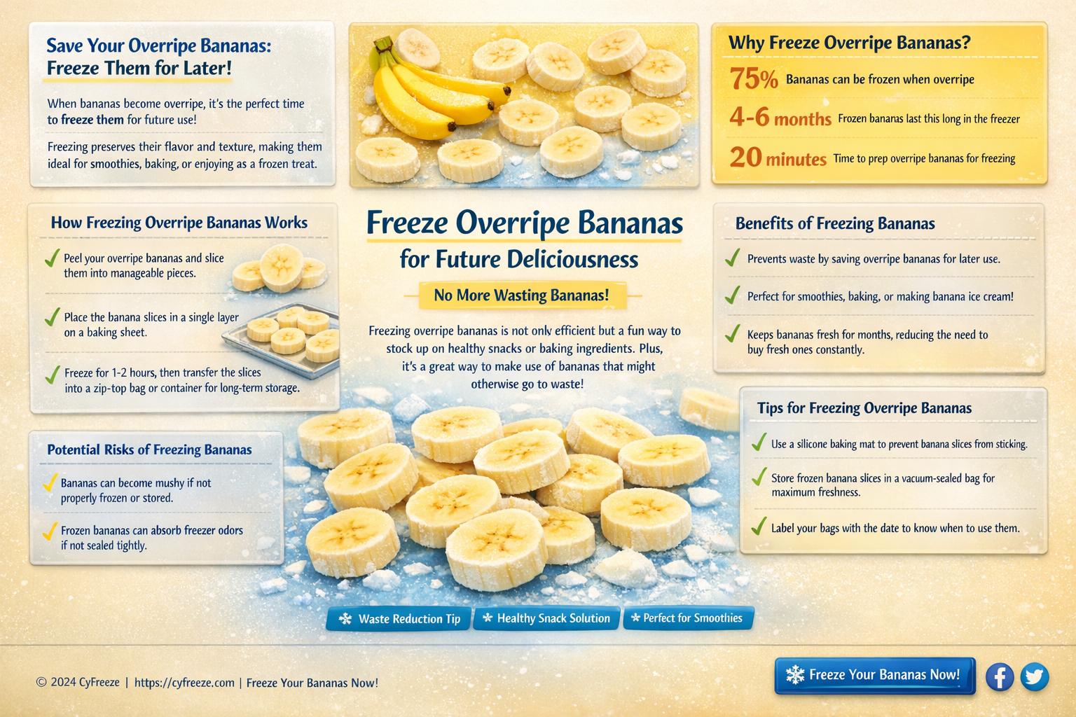 can i freeze overripe bananas to use later