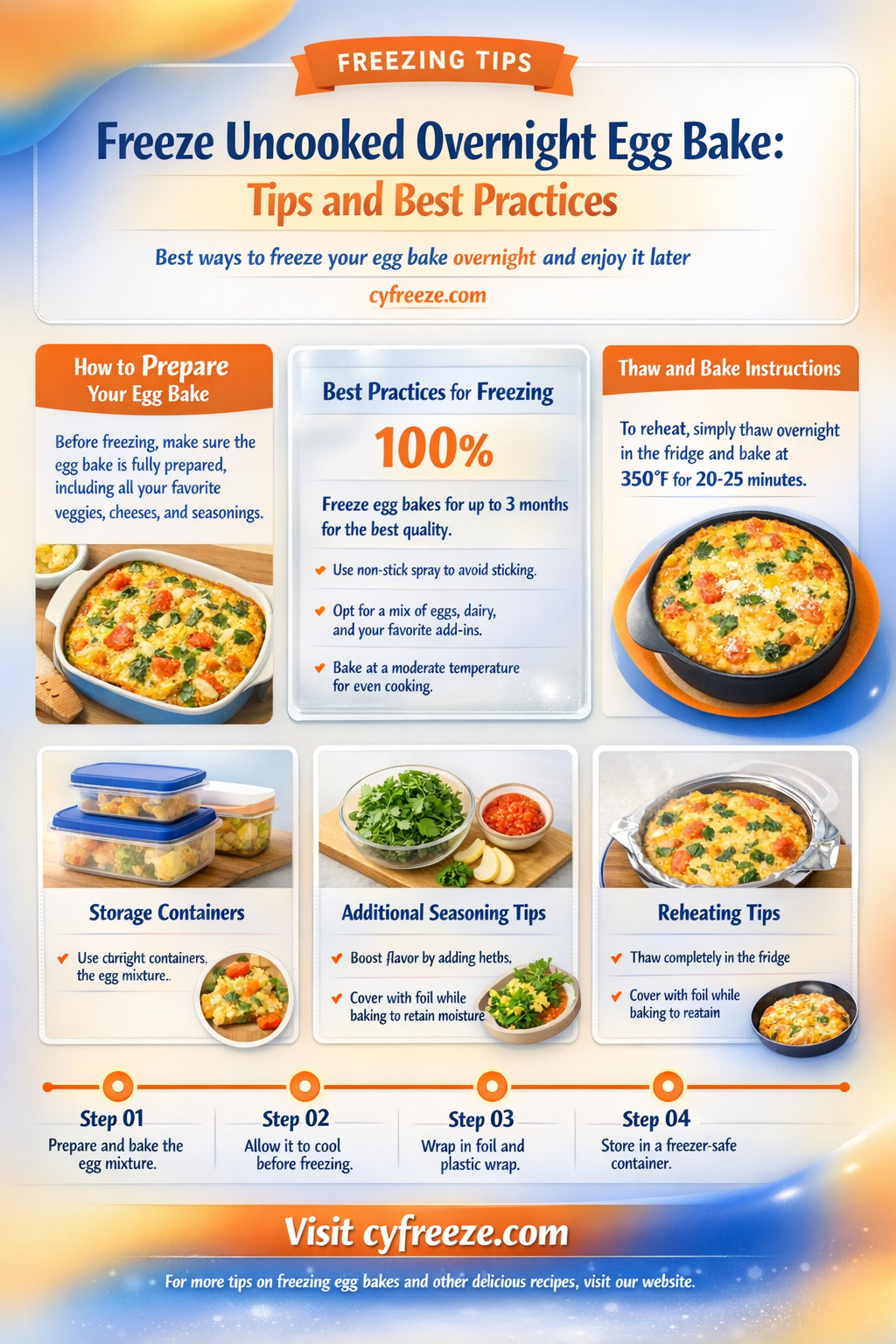 can i freeze an uncooked overnight egg bake