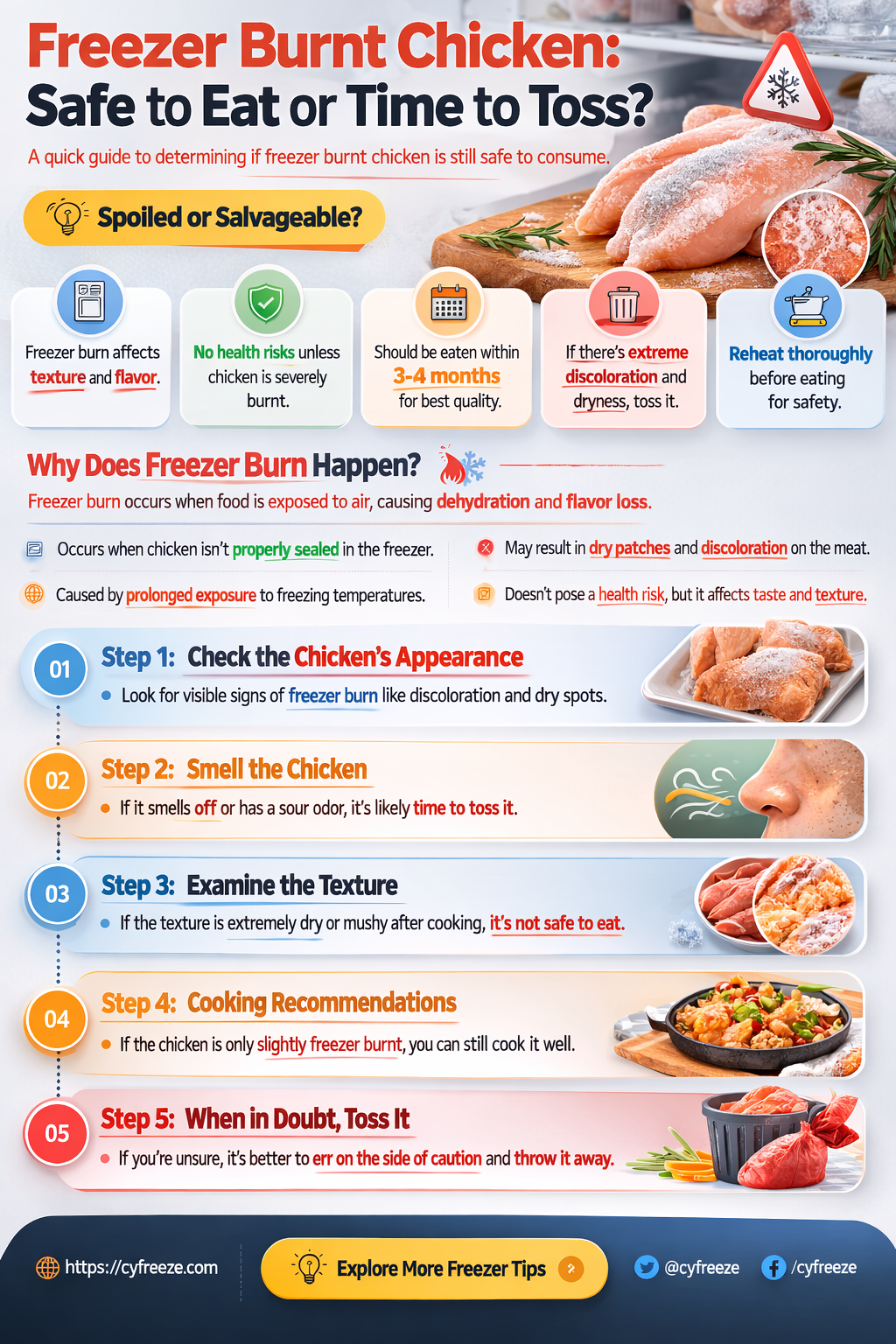 can i still use freezer burnt chickens