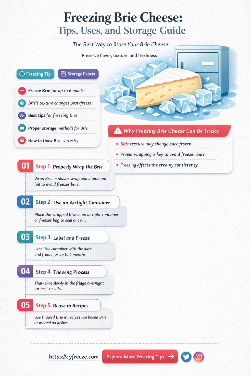 can i freeze brie cheese uses