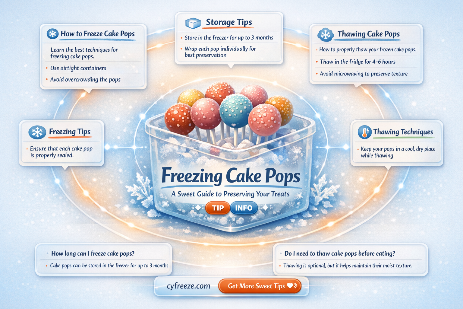 can i freeze cake pops for later use