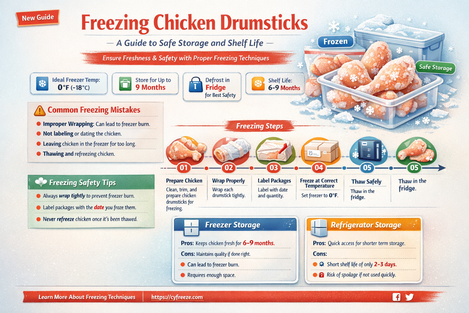 can chicken drumsticks go bad in the freezer