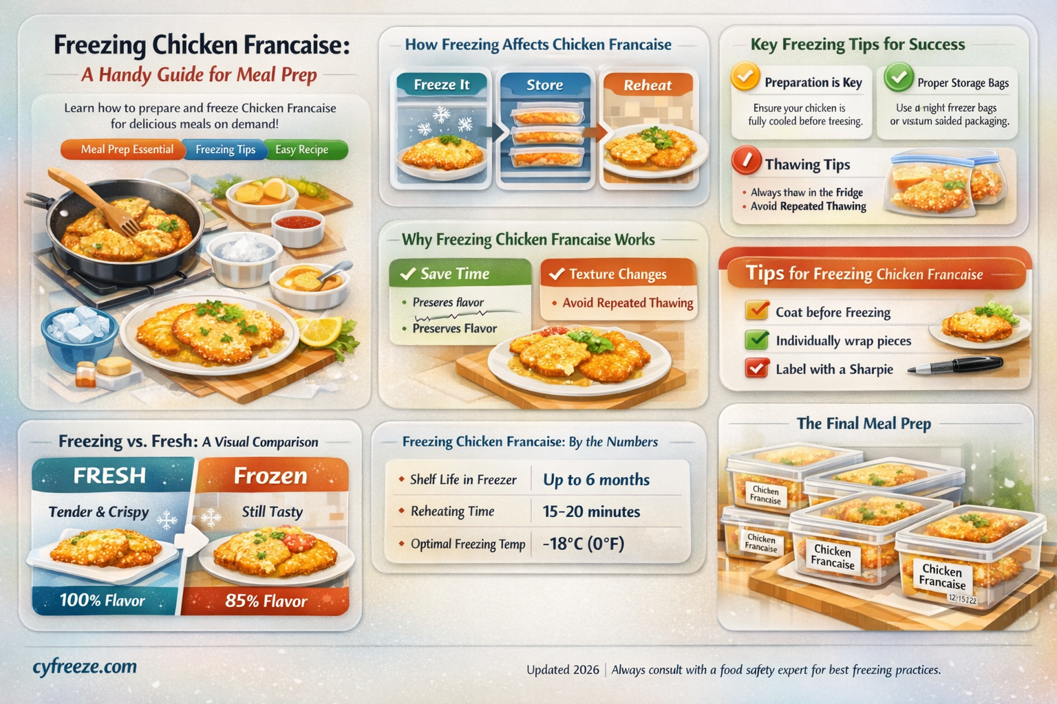 can i freeze chicken francaise