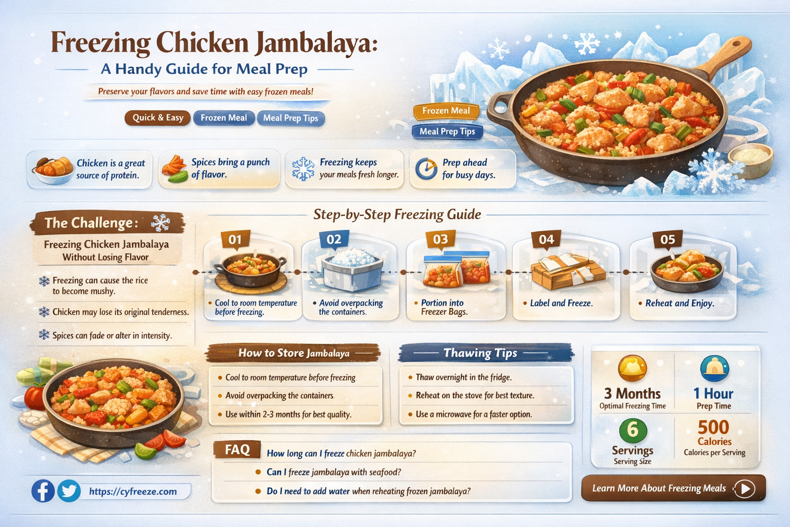 can i freeze chicken jambalaya